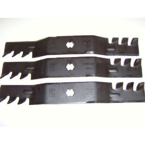 Set of 3, Heavy Duty Commercial Mulching Blade to Replace Cub Cadet 742-04053, 742-04053A, 942-04053, 942-04053A. Made in USA