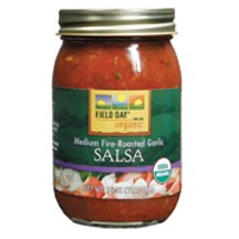 Field Day 100% Organic Roasted Garlic Salsa 16 oz. (Pack of 12)