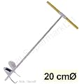 Erdlochbohrer 200 mm DN verzinkt Erdbohrer 20 cm Lochbohrer Handbohrer Pfahlbohrer Gartenbohrer Palisadenbohrer Handerdbohrer Erdbohrger�t