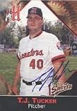 T.J. Tucker, Harrisburg Senators - Expos Affiliate, 2001 Multi-Ad Sports Autographed Card