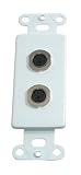 Cables To Go 37195 Decorative Ps/2 Keyboard And Mouse Insert (White)