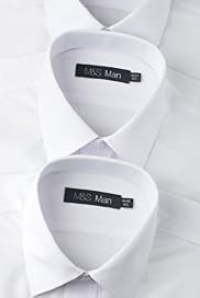3 Pack Easycare Plain Shirts
