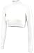 Cropped Cheer Bodysuit - Long Sleeve Cheerleading Turtleneck Crop Top - 100% Nylon Stretch Body Suit For Cheerleaders