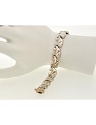 14K White Gold Elephant Bracelet
