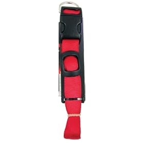 Nite Ize NND-03-10M Nite Dawg Light Up Dog Collar, Red Led Red Webbing, Medium