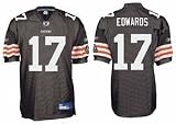 Braylon Edwards Cleveland Browns #17 Authentic Reebok NFL Football Jersey (Brown)