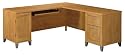 Bush Furniture Somerset L-Desk 71-Inch-box 1 of 2, Maple Cross