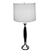 ORE International 31117 Wooden Table Lamp, Chrome