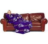 Minnesota Vikings Adult Comfy Throw Blanket with Sleeves