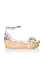 MARTINA BLUE Sandalias de cuña 16-0032NE (Beige)