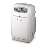 8 900 BTU Portable Air Conditioner with 212 CFM 3 Fan Speeds Self Evaporative Condensate System 24 Hour Timer LCD Remote and Bucketless Design