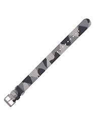 MARATHON 22m Camouflage Rubber Watch Band One Piece Construction in Grey, WW005013CGY