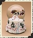 Boyds Bears Christmas Musical Waterball Santa Bear with Jingle, Jangle and Joe Northpole Pastimes #270523