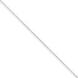 Sterling Silver .8mm Open Curb Chain, Size 10