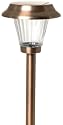 Moonrays 91746 Elgin Style Solar Light, Metal Path Light, LED is 12X-Brighter, 2 Pack (Pearl Bronze)