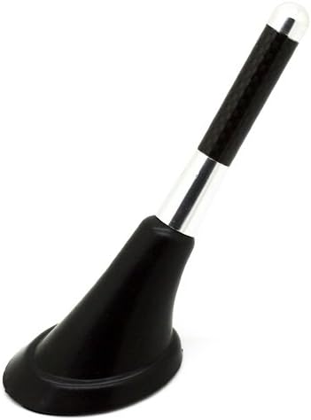 Stanniz(TM) 3" Carbon Fiber Aluminum Alloy Short Antenna for BMW - Silver