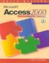Microsoft Access 2000: Complete Tutorial
