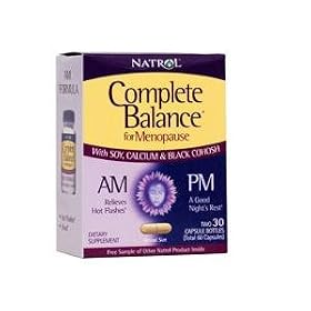 Natrol (Incl Laci Le Beau Teas) Complete Balance Am/Pm Menopause Formula, 30Am+30Pm Caps