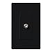 Lutron CA-CJH-BL, TV Cable Jack, Black
