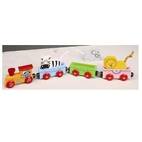 Nuchi Wooden Railway ~ 4-piece Circus Train by Nuchi