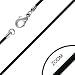 Jewelry : 2mm Rubber Chain Necklace with Stainless Steel Lobster Clasp 19" Length