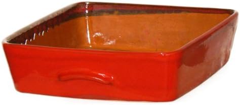 Terafeu 4-Quart Square Baker, Piment Red