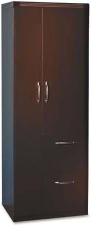 Aberdeen Series Personal Storage Tower, Box 2 Of 2, 24w x 24d x 68-3/4h, Mocha