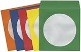 MAXELL 190134 - CD401 CD/DVD STORAGE SLEEVES (COLORS)