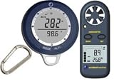 Ambient Weather WS-108-AR-816-KIT Portable Altimeter, Barometer, Thermometer, Clock & Compass with Wind Meter