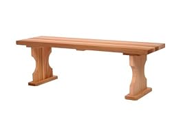 Western Red Cedar Patio Bench 4 Foot