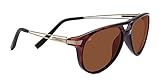Serengeti Udine Sunglasses, Shiny Taupe Tortoise Frame, Polarized Drivers Lens