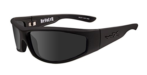  Wiley X Revolvr Black Ops SSREV8 Sunglasses M-L Matte Black 