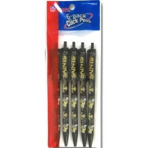 New Orleans Saints Retractable Click Pens - 5 Pack