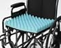 Foam Cushion - 16" x 18" x 2" with Cover, this chair cushion convoluted foam allows passage of air and relief of pressure for long term usage. . This Gel seat cushion provides comfort for long term sitting.
