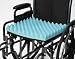 Wheelchair cushion - 16" x 18" x 3" Uncovered, this convoluted foam wheelchair cushion allows passage of air and relief of pressure for long term usage. This polyurethane foam cushion includes a washable removable cover. See All King of can