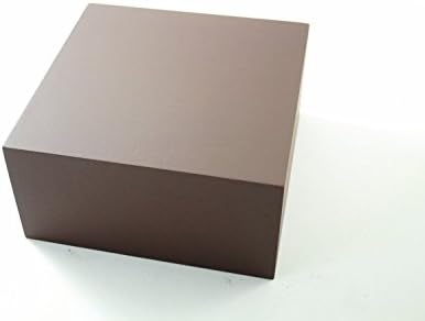 Display Riser Box Plinth Centerpiece Flower Pedestal Table Decoration 8"x 8"x 4" Painted Brown