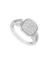 Diamond Ring 14K White Gold - 0.75 CT Diamonds