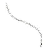 Sterling Silver Rhodium Plated 5mm Rolo Chain