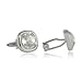 Cuff-Daddy Swarovski Crystal Clear Cufflinks with Presentation Box