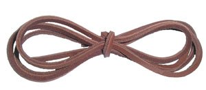 Leather Square Cut Brown 120cm x 4mm Deck Shoe/Boot 
