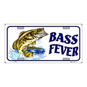 Bass Fever License Plate