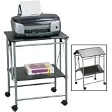Fold-N-Go Dual Fax-Printer Stand (Black) (29.75H x 23.625W x 17.25D)