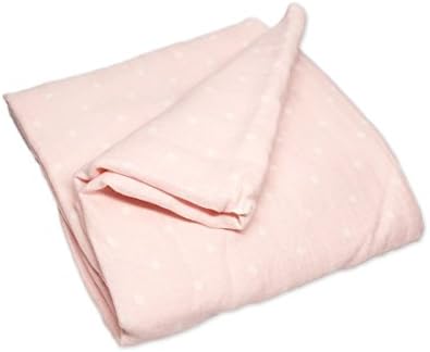XOve Baby Pink Polka Dot Swaddling Blanket - X-Large