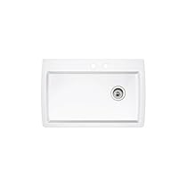Hot Sale Blanco 511-651 Diamond Super Single Bowl Kitchen Sink, White Finish