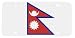 Nepal Nepalese Flag Vanity Auto License Plate