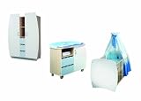Schardt 08 877 06 31 - Schardt Kinderzimmer Capitano, Kombi-Kinderbett, Umbauseiten, Wickelkommode & Schrank mit 2 T&uuml;ren