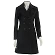 Via Spiga Cashmere Blend Women's Walker Coat IN BLACK COLOR ONLY