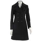 Via Spiga Cashmere Blend Women's Walker Coat IN BLACK COLOR ONLY