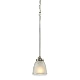 Royce Lighting 69240BLE-773 Easton Mini Pendant Two Tone Nickel with Clear Edge Sandblasted Globe