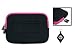 Motion Computing C5v 10.4 Inch Netbook Laptop Neoprene Sleeve Case with Internal Hidden Pocket, Color Black / Magenta + NuVur  Keychain (ND10MSM1)